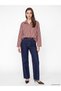 Lcw Modest Burgundy Striped Women's Shirt Tunic - 2