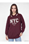 Polo Collar Oversize Women's Sweatshirt Tunic