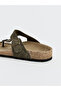 Vizyon New Season Khaki Suede Look Men's Slippers - 2