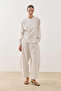 Striped Modal Kimono Shirt Ecru - 2