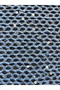 Hand Knitted Blue Color Sequined Flexible Summer Bandana with Floral Pattern on the Front - 6