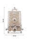 Silver Plated Embossed Engraved Quran Storage Box and Stand Large Size - 5