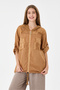 Women's Camel Italian 100% Linen Mesh Hooded Zippered Linen Jacket Size 38 - 44