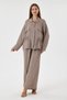 Women's Mink Italian 100% Linen Waist-Tie Shirt and Trouser Linen Suit, Sizes 40 - 46 - 3