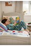 Boy's Dinosaur Patterned Cotton Long Sleeve Pajama Set - 4