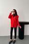 Women's Koral V-Neck Single Button Long Sleeve Jacket with Elastic Skirt - 3