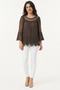 Women's Floral Embroidered Silk Fabric Blouse - 4