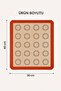 Siltap 30X40 cm Silicone Baking Mat Non-Stick Baking Tray Liner with Macaron Template - 4