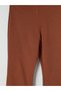 Ozmarka New Season Brown Girls' Spanish Flared Leggings Trousers - 2