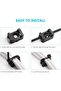 150 black cable tie holders with cable tie bases for cable management, measuring 23mm x 16mm. - 3