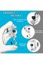 6-Piece Adjustable Stainless Steel Clip-on Desk Holder for Offices Homes Dorms Dining Tables Portable Bags Backpacks Headphone Storage - 3