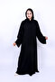 Elegant Embroidered Black Abaya - 3