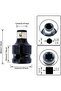 Quick-Release Screwdriver Wrench Accessory Converts 1.27cm Square to 0.64cm Hex Shank Socket Adapter Black 2-Piece Set - 4
