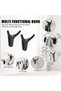 Bathroom wall-mounted coat hooks, 10 aluminum antler-shaped hooks, with clips on the back to hide screws, suitable for household clothing storage. - 3