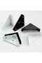 Triangular Metal Brackets White Iron Table Supports 4-Pack Connectors Furniture Corner Supports Fixing Cabinets Chairs Lightweight - 4
