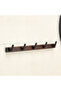 Coat hooks, thickened wall hooks for coats and hats, wall hooks, decorative hooks for coats, bags, towels, and hats (black - 5 hooks)