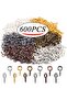 Screw eyelet, 1200 mini eyelet hook holes with thread - 4