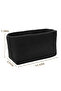 2-Pack Storage Baskets, Crocheted Bathroom Baskets, 29x15x18.5cm, Black, for Guest Towels, Kitchen, Shelves, Bread - 2