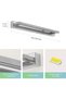 Bathroom mirror light 9W 800LM, 42cm, 4500K neutral white light, indoor wall light, for mirrors, cabinets, tables, toilets and furniture, silver. - 2