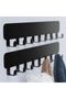 8-hook wall hooks, no drilling required, suitable for towels, kitchen, and bathroom.