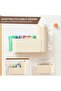 Self-Adhesive Wall-Mounted Foldable Plastic Trash Bag Organizer Box for Kitchen & Bathroom (White) - 4