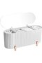 Makeup organizer - Cotton pads and accessories - White - 4 compartments - 4
