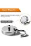 4-Pack Silver 120 lbs Model 2026 Cruise Ship Cabin Magnetic Hooks Fridge - 2