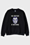 Big Brother Is Watching Printed Distopian Black Crew Neck Sweatshirt