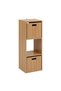 Raft cu 3 compartimente, aspect lemn - Tasso - 2