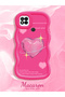 Redmi 9C/10A Compatible Silicone Phone Case with Sweet Pink Heart Motifs, Three Color Options