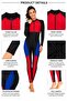 Women’s One-Piece Full-Coverage Swimsuit with Long Sleeves, Full-Length Legs, Colour-Block Design and Front Zipper - 4