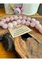 Pink Quartz 14 mm Natural Stone Efe Prayer Beads - 2