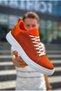 Zrk-X204 Premium Orange Linen High Sole Casual Men's Shoes