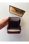Burgundy Mini Accordion Women's Wallet with Card Holder |   Zippered Multi-Compartment Snap Fastener - 3