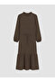Timeless Clothing & Timeless Choices Ruffled High Neck Belted Gathered Dress - 6