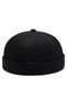 Premium Unisex Vintage Docker Kep Hat - Adjustable Brimless Retro Hipster Sailor Cap - 6