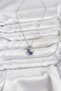 316L Steel Chain Silver Color Night Model Zircon Stone Women's Necklace - 2