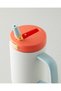 Good Mood Gummy Steel Thermos 960 ml White - Orange - 4