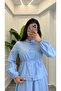 Tri̇koton Fabric Skirt Suit - 8