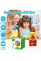 Baby Activity Cube Shape Sorter Montessori Stacking Learning Toy for Kids 1+ Years Color Blocks - 8
