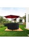 Round table cover, windproof and waterproof, furniture cover made of 210D Oxford cloth, garden cover size 120x75 cm. - 4