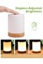 Night Light - Colorful Wood Grain Bedside Table Ambient Light - Dimmable Touch Light, Geschikt voor Baby Room - 3