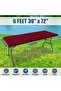 6 - foot stretch tablecloth, elastic rectangular tablecloth, 2 - pack, for picnics, outdoor activities and parties, machine washable, stretch... - 3