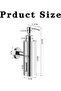 Soap dispenser - 280ml/9.47oz refillable shower soap dispenser - Wall-Mount - SS - w/pump - For Bathroom & Kitchen use - chrome plated - 3