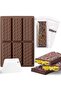 Diamond-Shaped Deep Silicone Chocolate Molds, 6 Non-Stick Baking Trays with Scraper & 100 Packaging Bags, BPA-Free