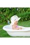 Summer sun hat, UV protection, cotton, casual beach vacation, ages 1-4 (white) - 2