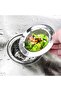 3-pack stainless steel kitchen sink strainers to prevent clogging, 7.7 cm outer diameter (small). - 3
