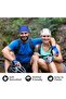 Two-piece helmet liner knit caps, unisex breathable mesh cycling and running caps, can be worn under helmets - black, blue. - 2