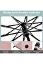Windproof travel umbrella - Automatic folding umbrella with reflective strips - Compact and lightweight, fits in a backpack - UV protection - 4