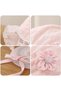 Two-piece set of cute baby girl hats with ruffled edges, soft cotton newborn wool hats - 3